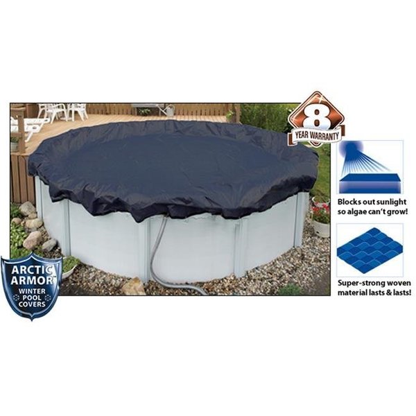 Arctic Armor Arctic Armor WC701-4 8 Year 15' Round Above Ground Swimming Pool Winter Covers WC701-4